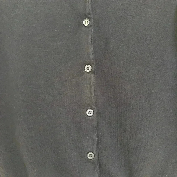 Larry Levine Black Cardigan 3/4 Sleeves Sz Small - Picture 4 of 14